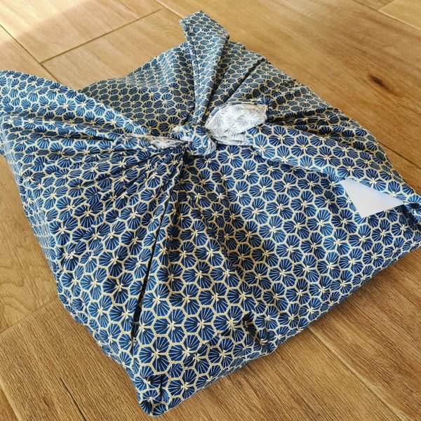 Furoshiki écailles de tortue bleues