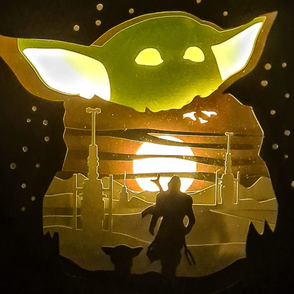 Lightbox mandalorian Grogu