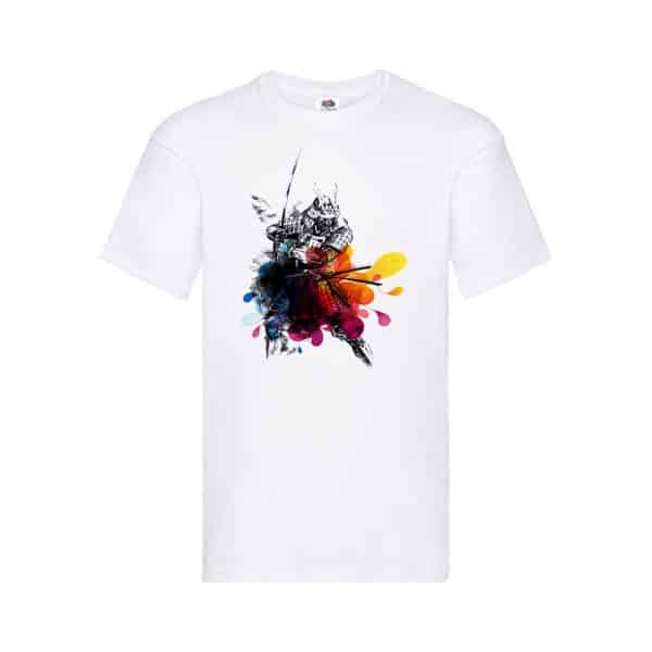 T-shirt samouraï coloré
