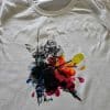 T-shirt Samouraï coloré blanc